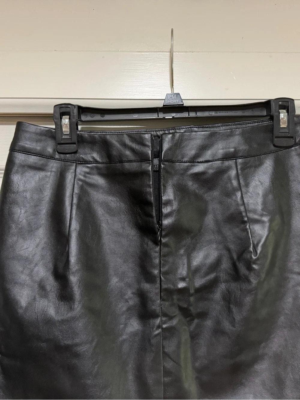 NWT Lulus Corte Black Vegan Leather Mini Skirt‎ Size Medium